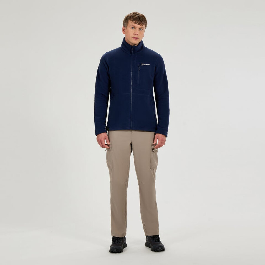 mens activity interactive polartec fleece - blue berghaus