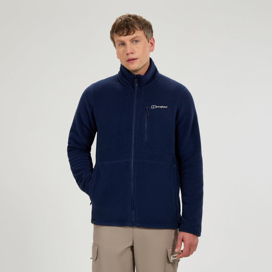 mens activity interactive polartec fleece - blue berghaus
