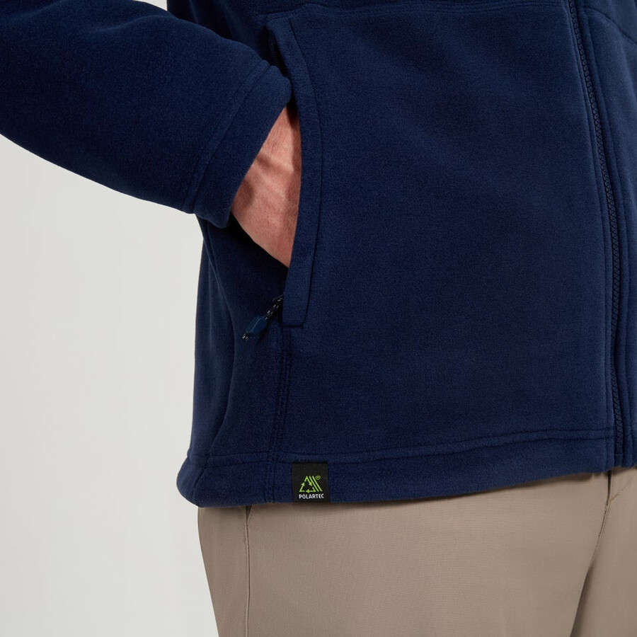 mens activity interactive polartec fleece - blue berghaus