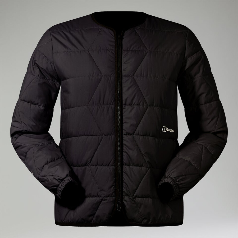 mens netherdene quilted insulated jacket - black berghaus