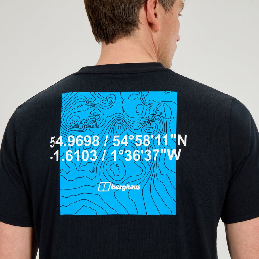 mens coordinates tee - black berghaus