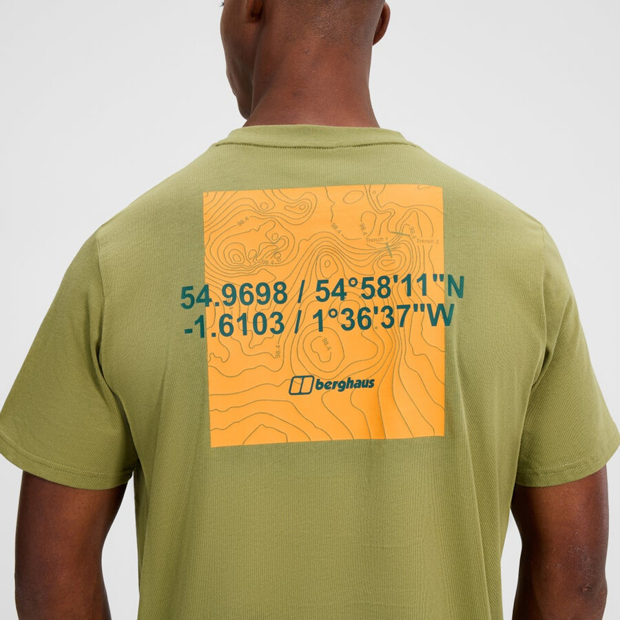 mens coordinates tee - green berghaus