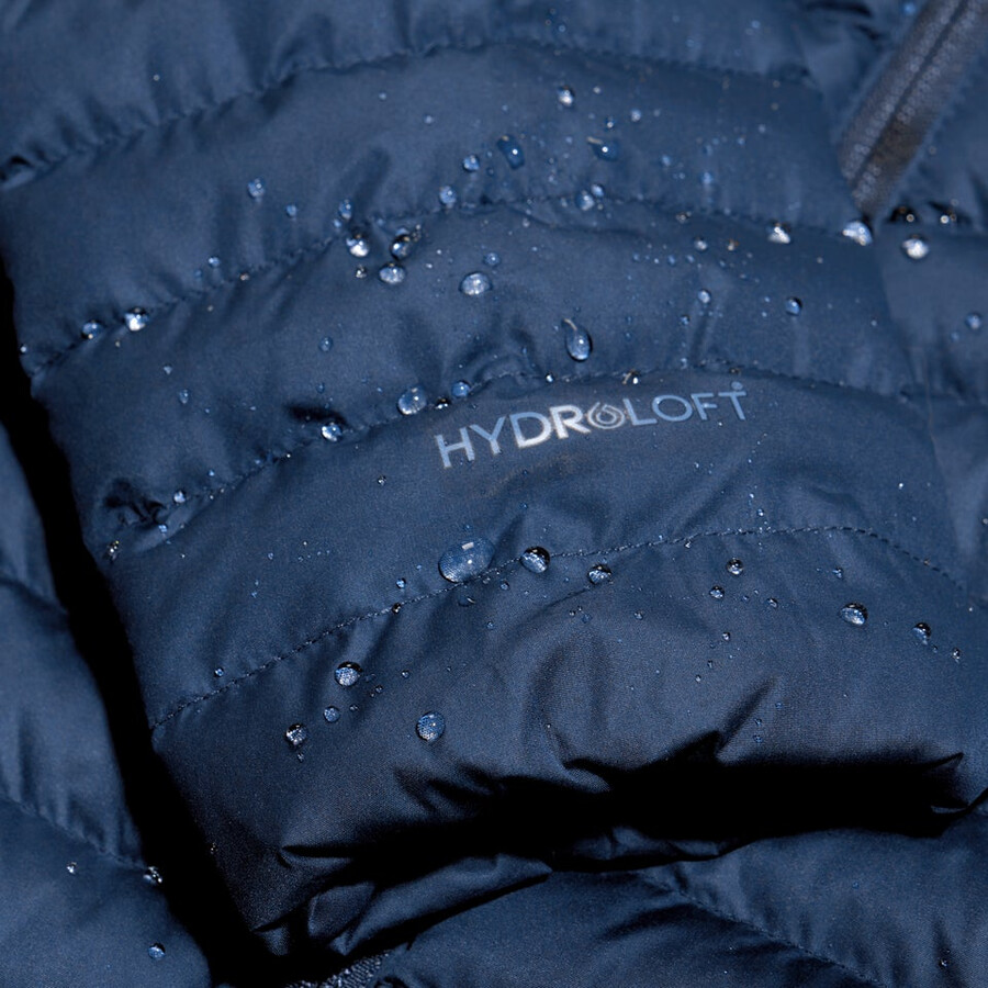 womens nula micro jacket long - dark blue berghaus