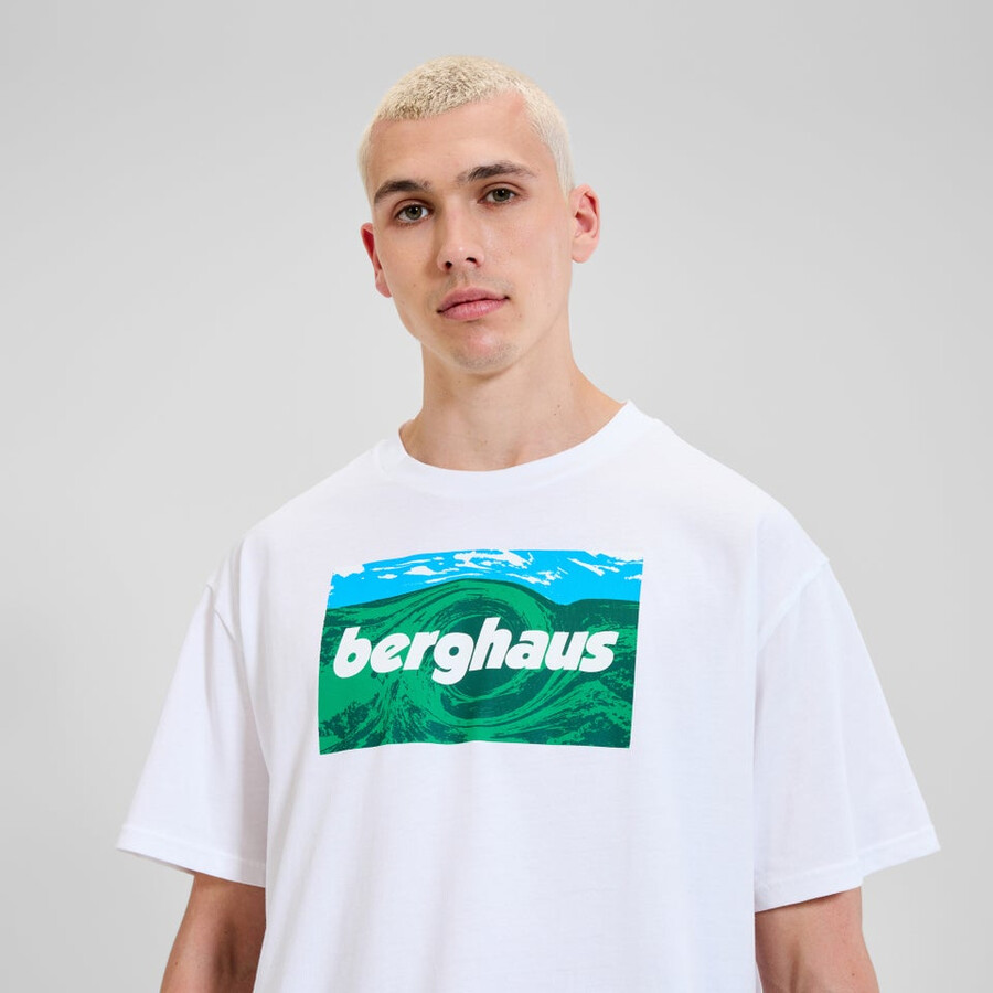 unisex twisted skies tee - white berghaus