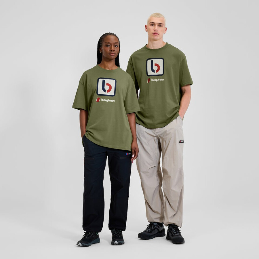 unisex the b tee - green berghaus