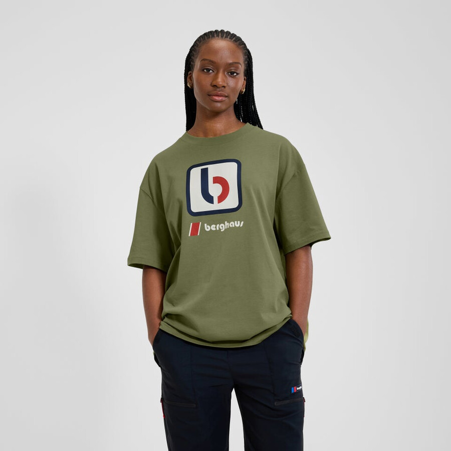 unisex the b tee - green berghaus