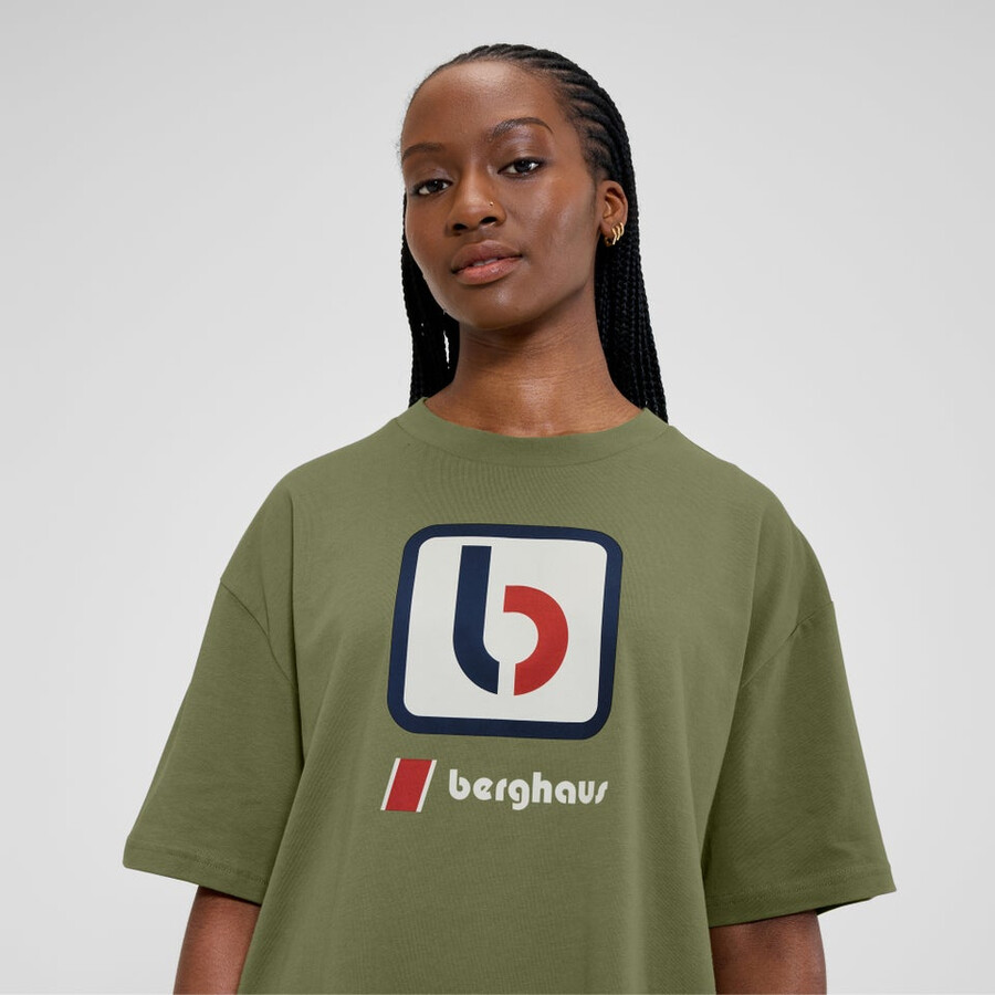 unisex the b tee - green berghaus