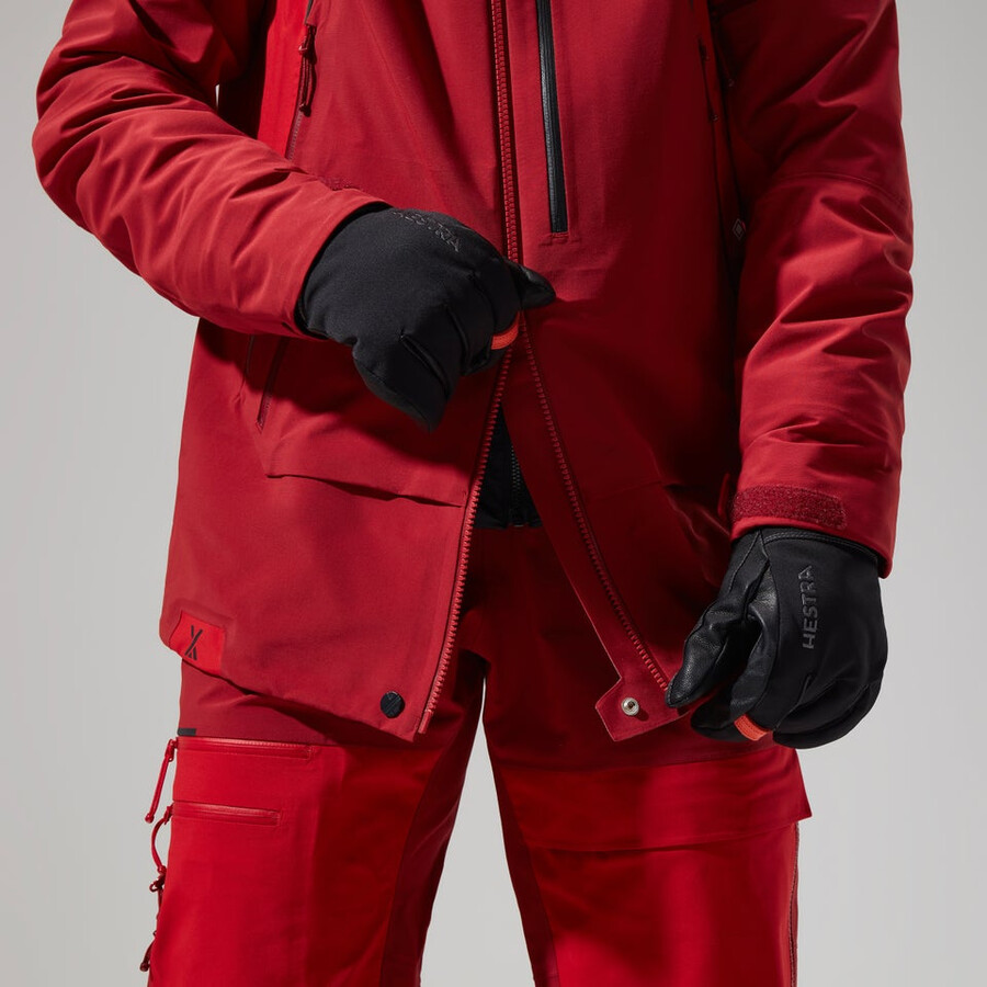 womens mtn arete descend gore-tex jacket - red berghaus