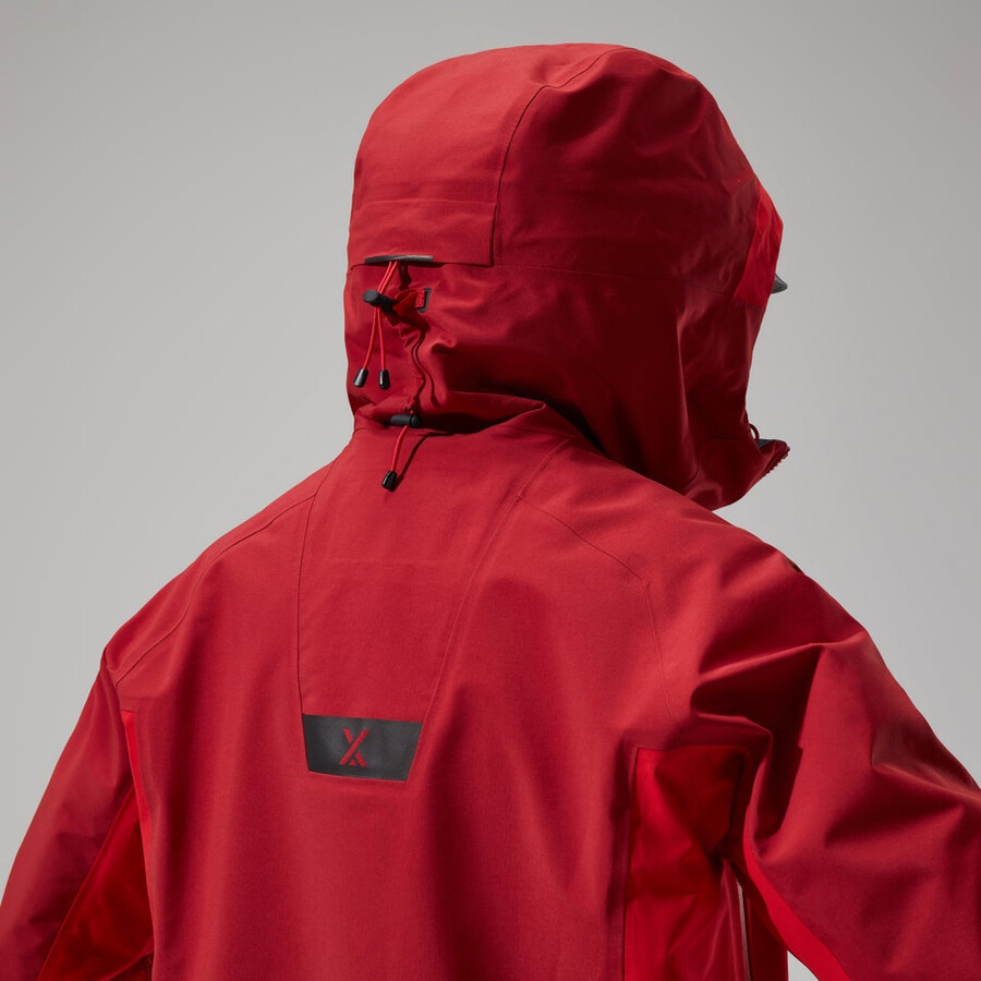 womens mtn arete descend gore-tex jacket - red berghaus