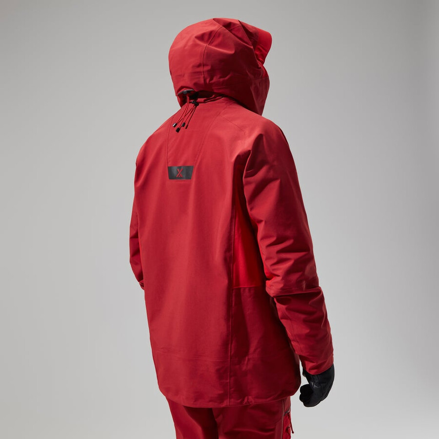 womens mtn arete descend gore-tex jacket - red berghaus