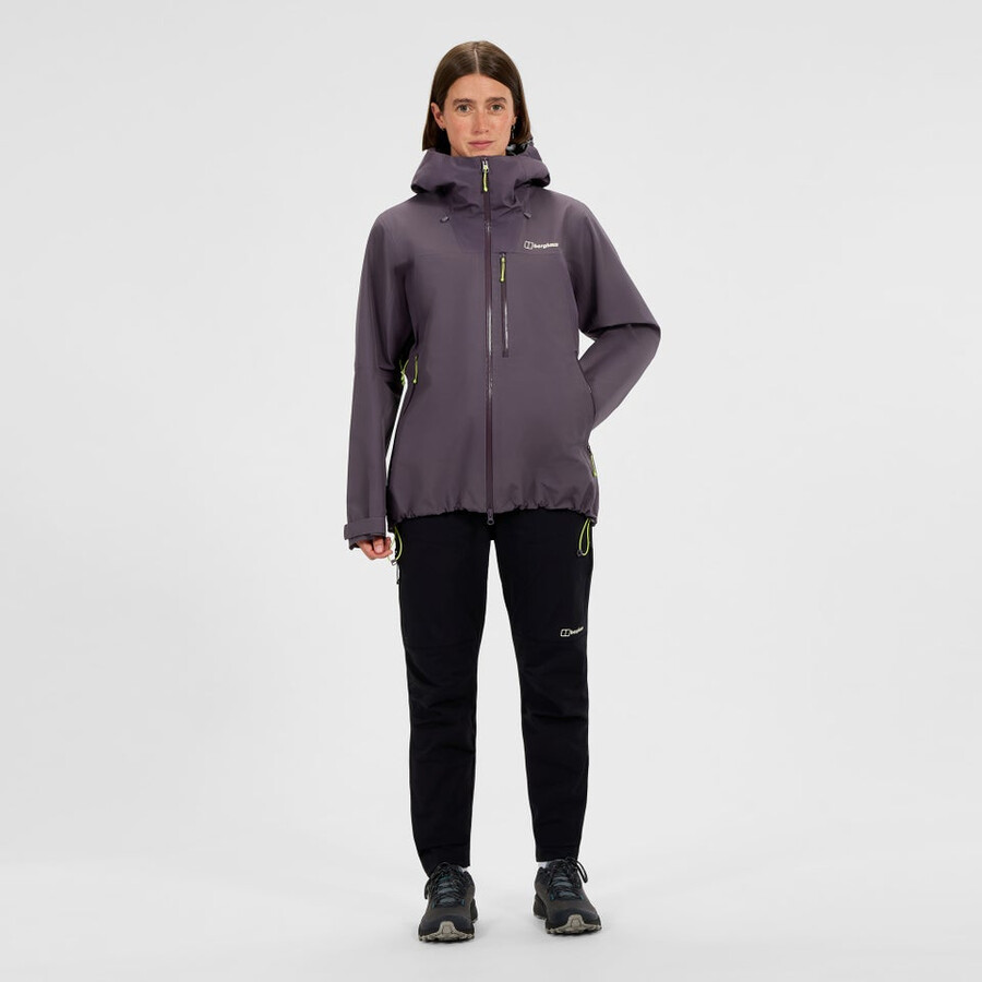 womens ridge-seeker waterproof jacket - purple berghaus