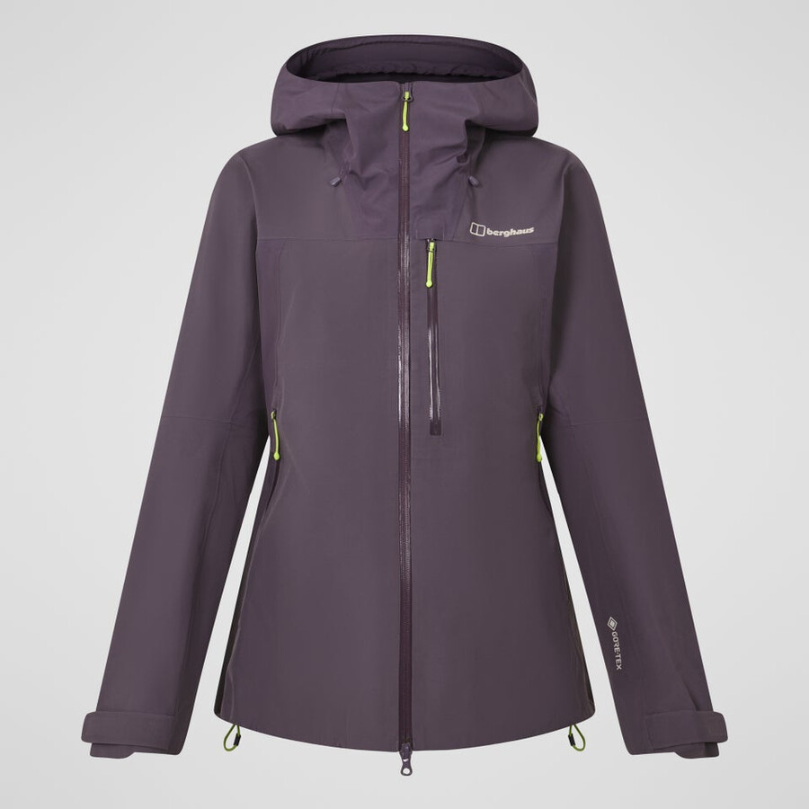 womens ridge-seeker waterproof jacket - purple berghaus