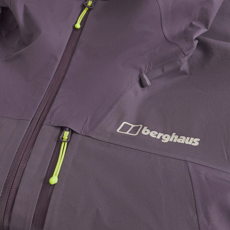 womens ridge-seeker waterproof jacket - purple berghaus