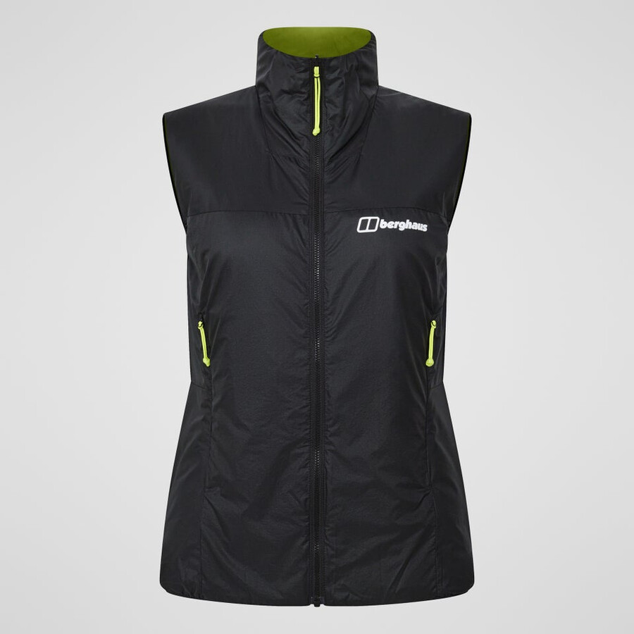 womens mtn arete synthetic vest - black berghaus