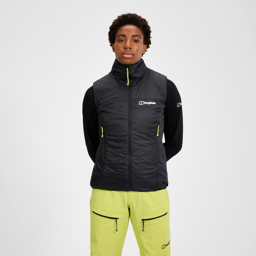 womens mtn arete synthetic vest - black berghaus