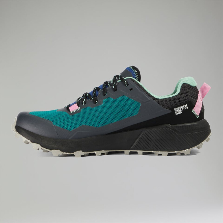 womens revolute active shoe - blackdark turquoise berghaus